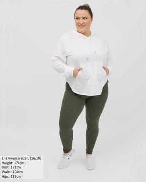 Chelle Long Sleeve Hoodie - White T-shirt Avila the label 