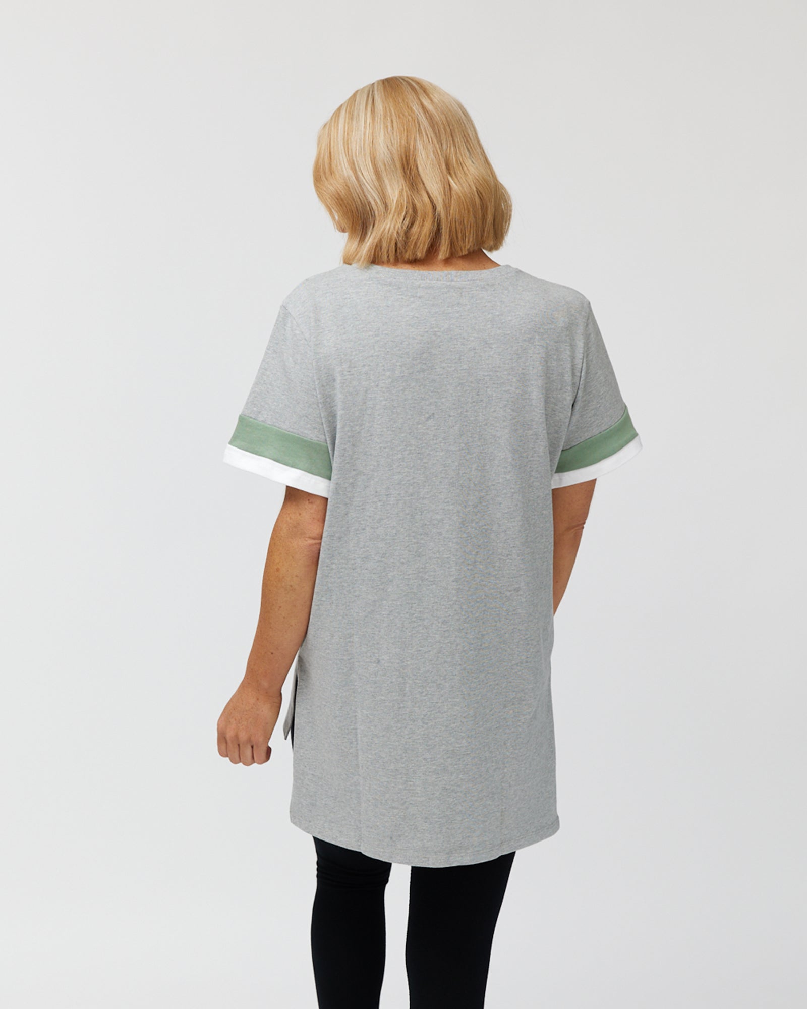 Sports Luxe Tee - Grey Marle T-shirt Avila the label 