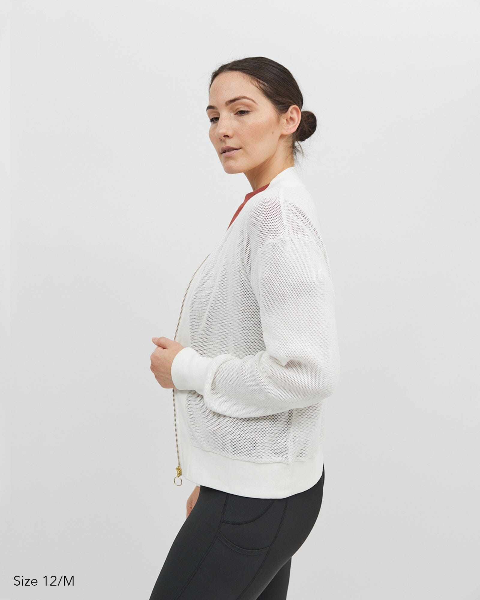 Amara Mesh Bomber Jacket - Cream Pullover Avila the label 12/M 