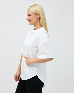 Ari Mesh Tee - White T-shirt Avila the label 