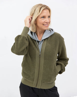 Aurora Bomber Jacket - Moss Pullover Avila the label 