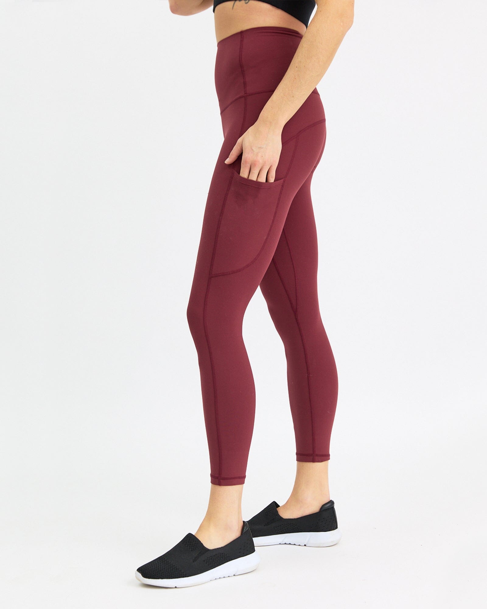 Everyday Luxe Leggings - Burgundy Pullover Avila the label 