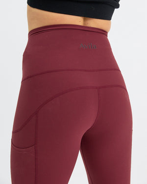 Everyday Luxe Leggings - Burgundy Pullover Avila the label 