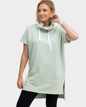 Elara Cowl Top - Sea Foam Pants Avila the label 