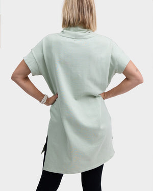 Elara Cowl Top - Sea Foam Pants Avila the label 