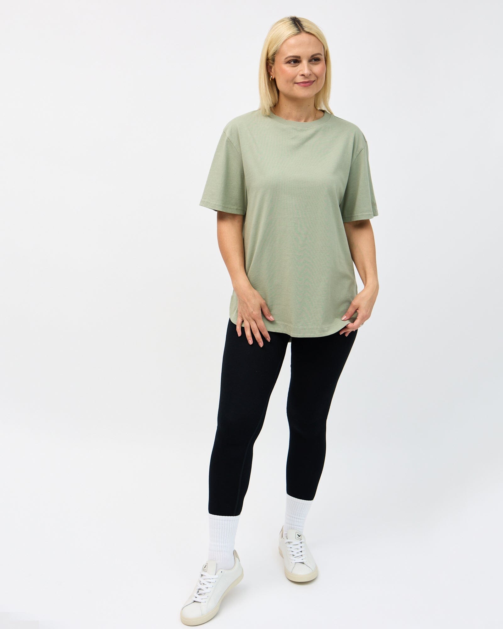 Elsie Long Tee - Sage T-shirt Avila the label 