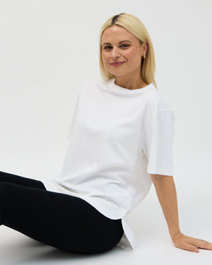 Elsie Long Tee - White T-shirt Avila the label 