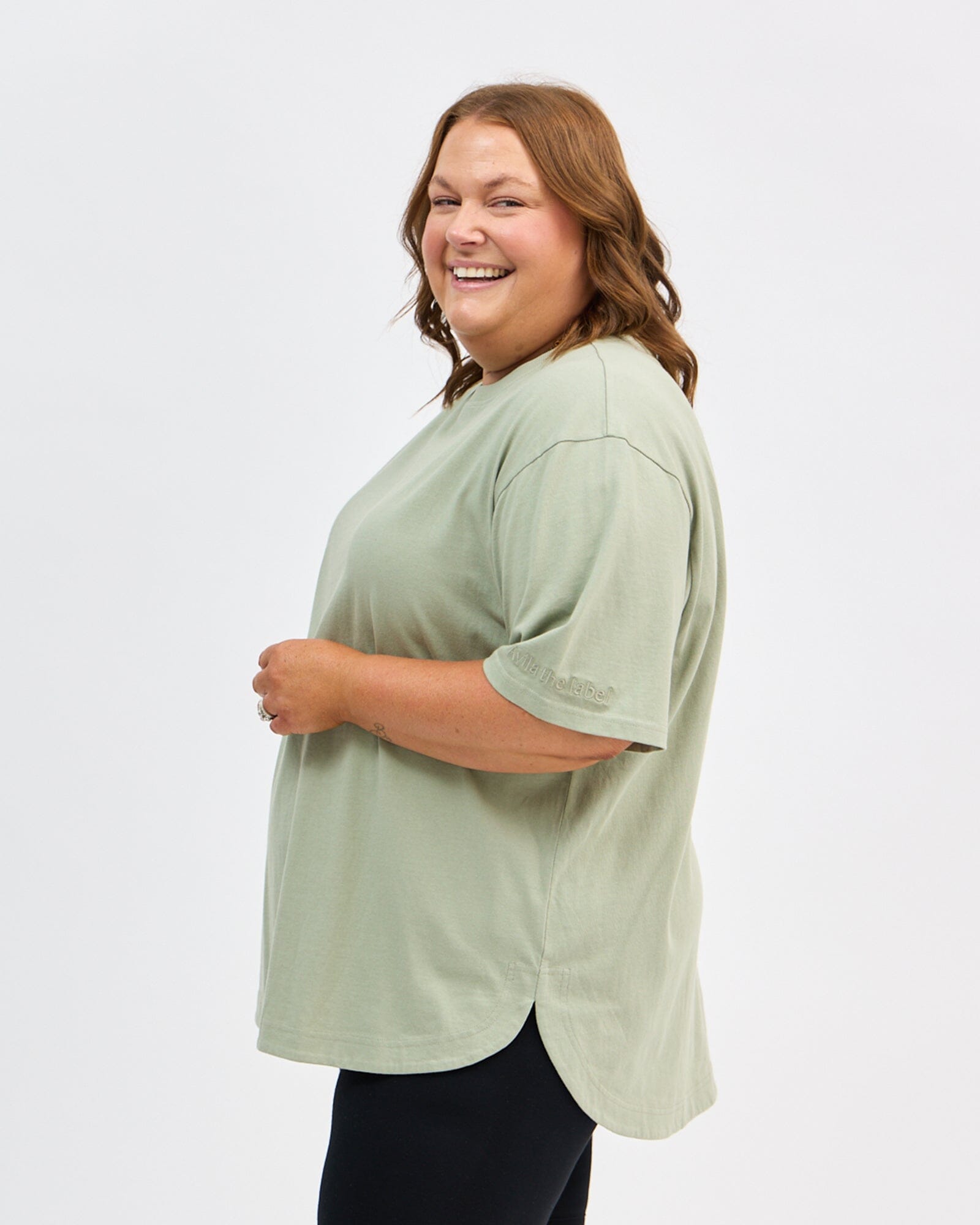 Elsie Long Tee - Sage T-shirt Avila the label 