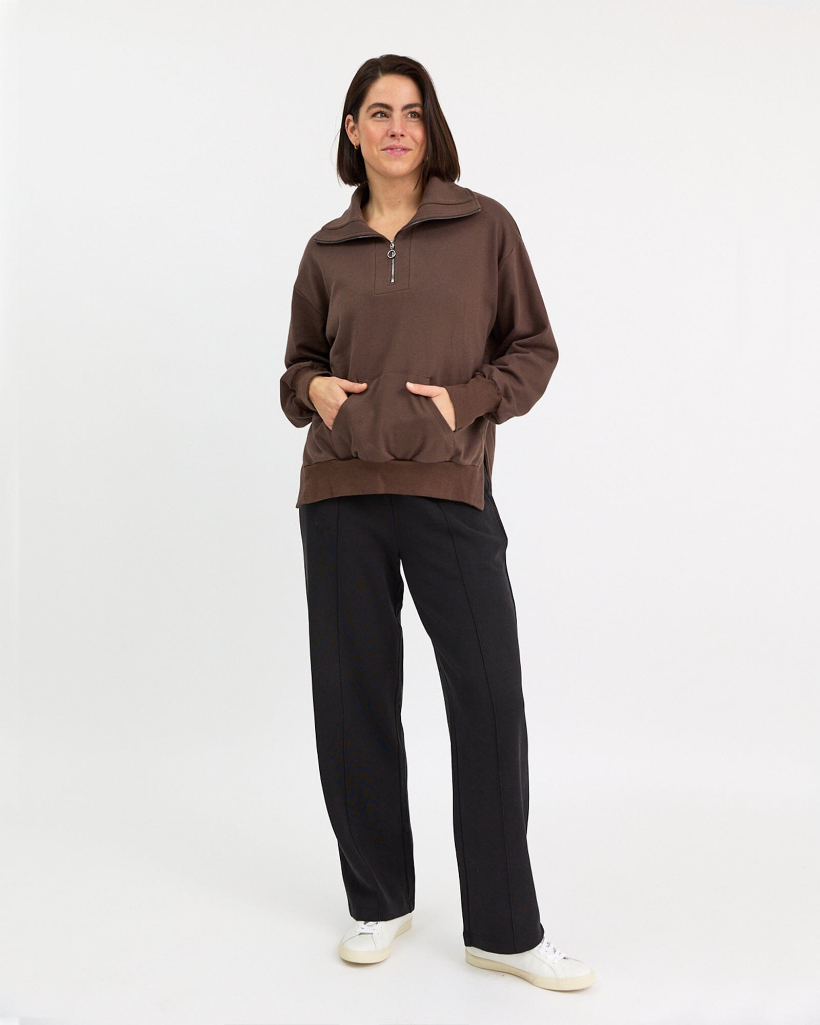 Frankie Terry Pullover - Chocolate Brown Pullover Avila the label 