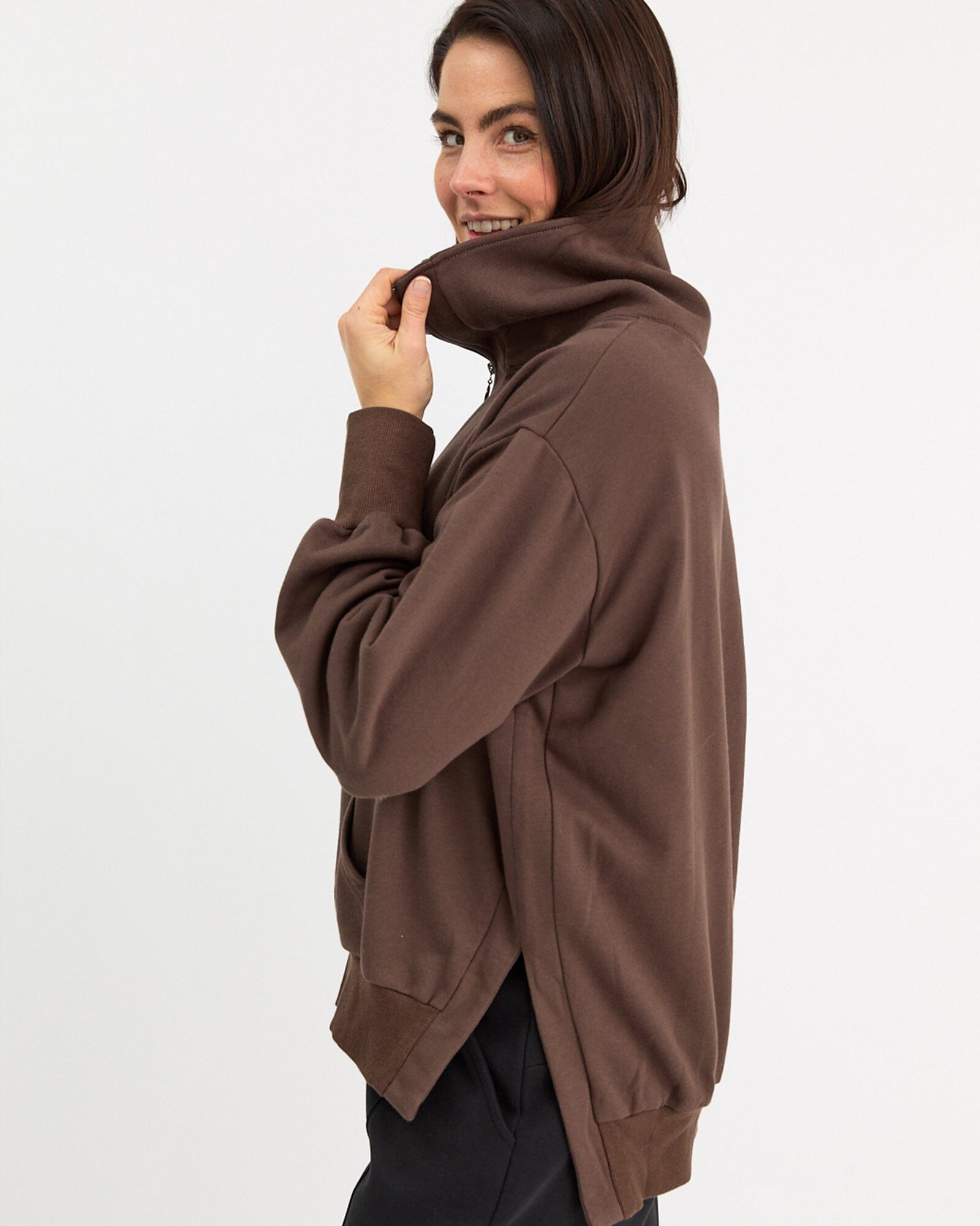 Frankie Terry Pullover - Chocolate Brown Pullover Avila the label 