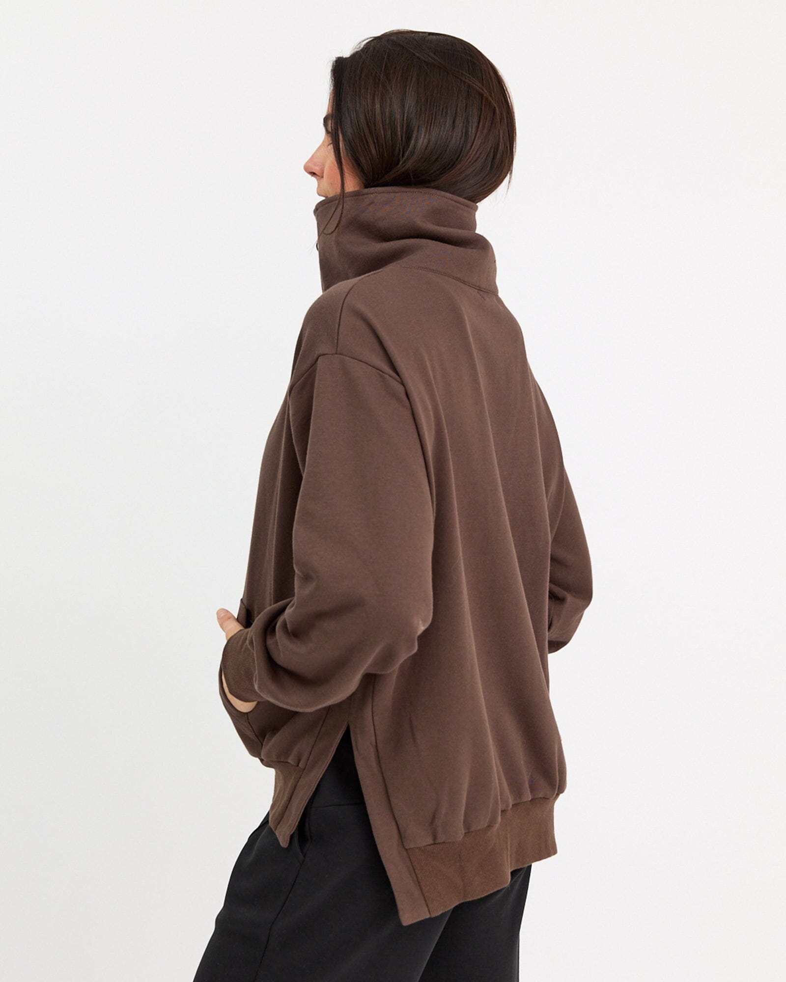 Frankie Terry Pullover - Chocolate Brown Pullover Avila the label 