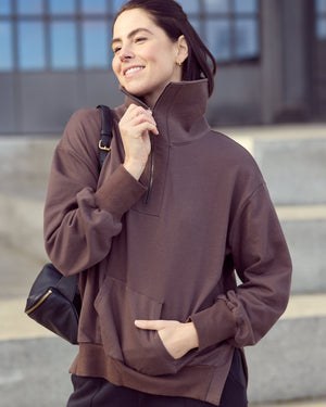 Frankie Terry Pullover - Chocolate Brown Pullover Avila the label 
