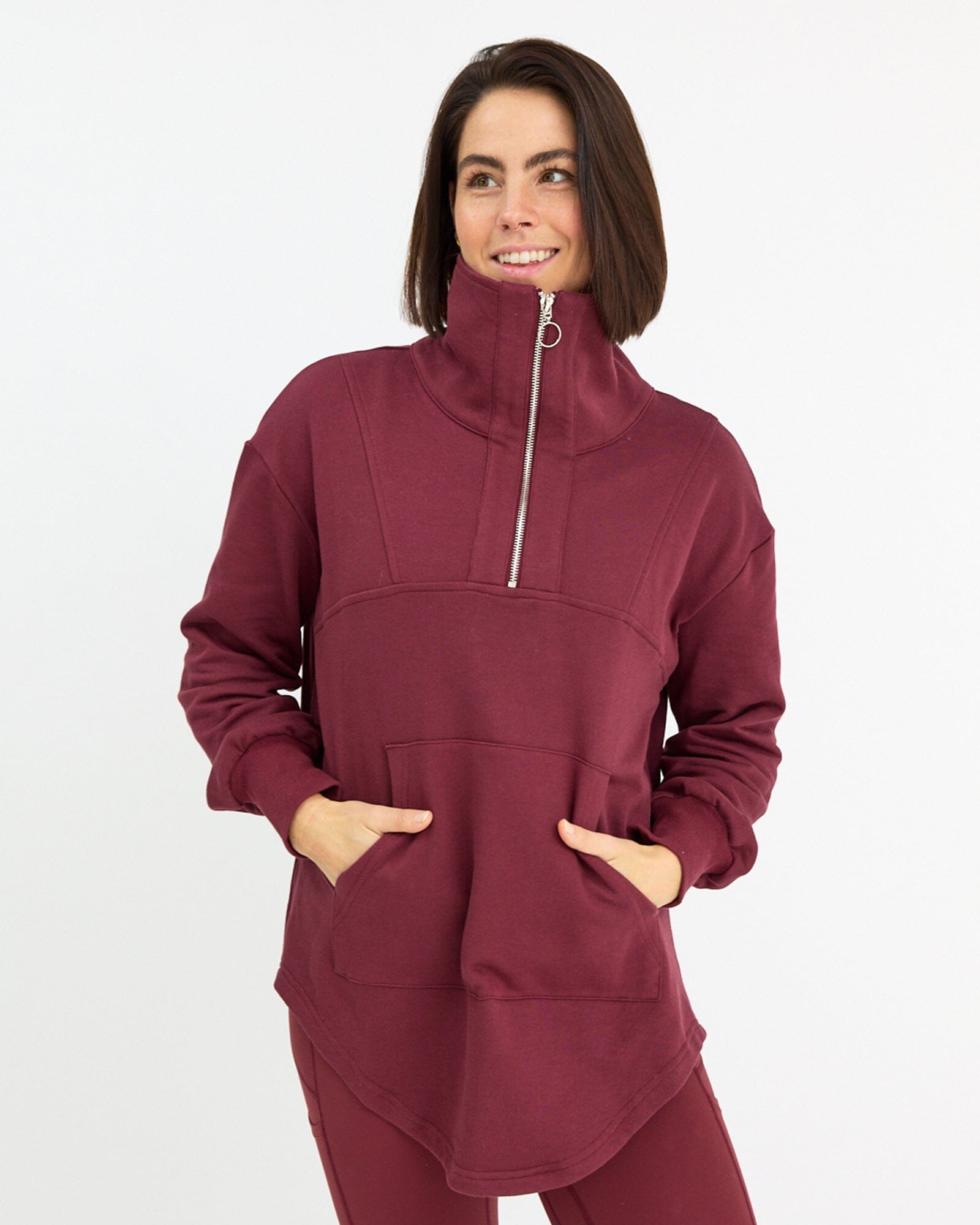Lucinda Pullover Burgundy Pullover Avila the label 