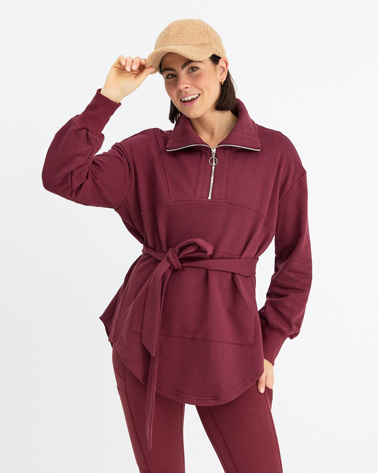 Lucinda Pullover Burgundy Pullover Avila the label 
