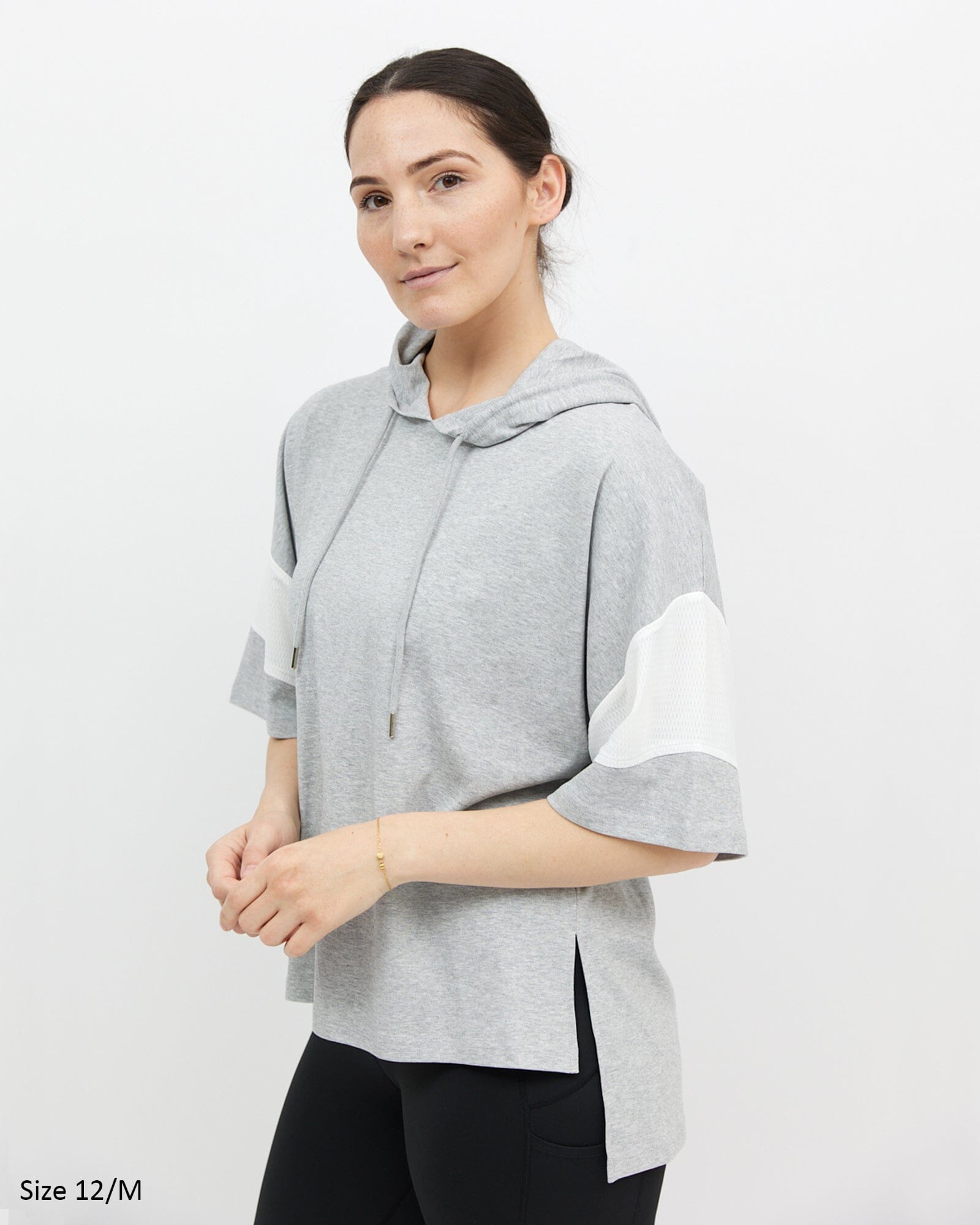 Mia Mesh Hoodie Tee - Grey T-shirt Avila the label 12/M 