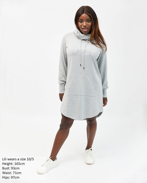 Isla cowl neck dress - light grey Dress Avila the label 10/S 