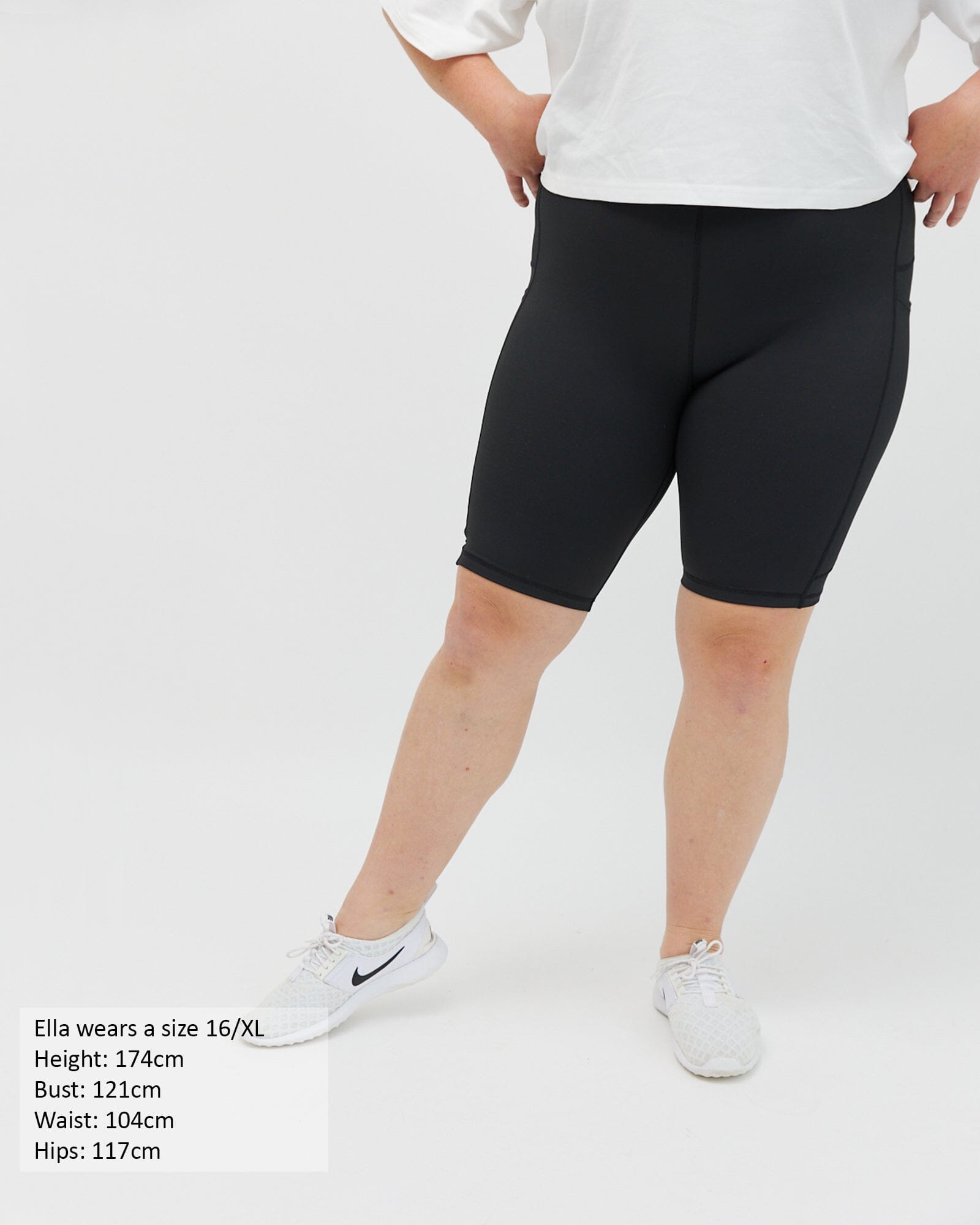 Active living bike shorts - 3 pocket - Black Leggings Avila the label 16/XL 