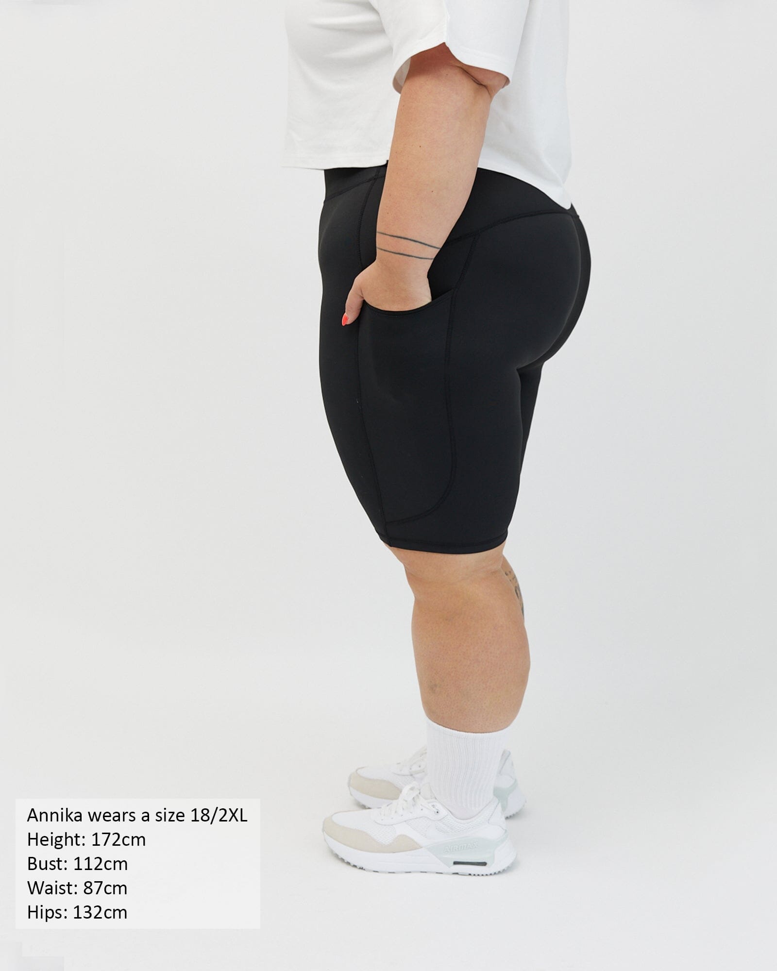 Active living bike shorts - 3 pocket - Black Leggings Avila the label 18/2XL 
