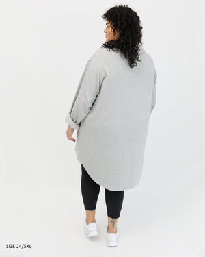 Isla cowl neck dress - light grey Dress Avila the label 