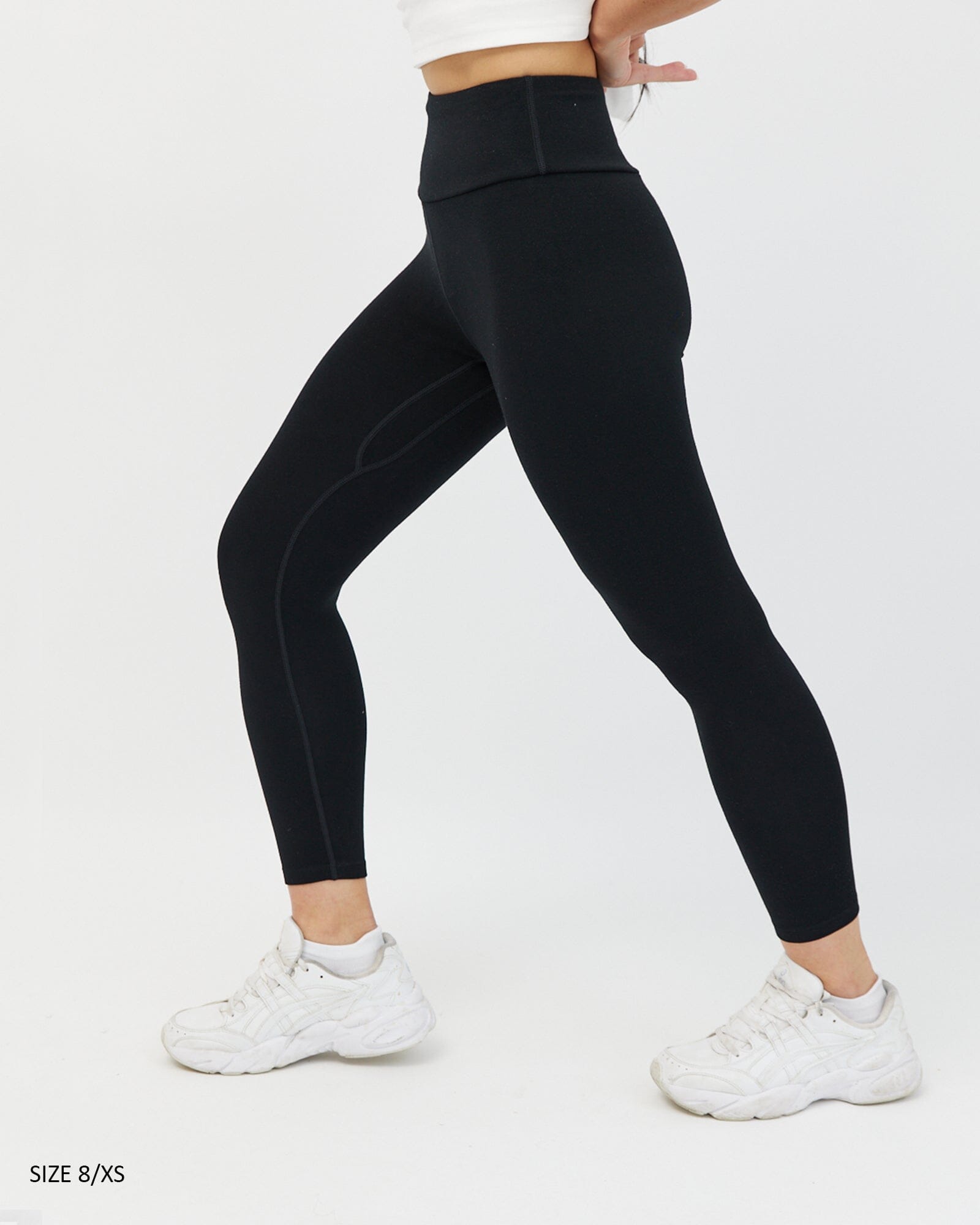Fabletics Women's On-The-Go High-Waisted Powerhold Colorblock Leggings XS