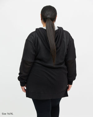 Allora Long Mesh Jacket - Black T-shirt Avila the label 