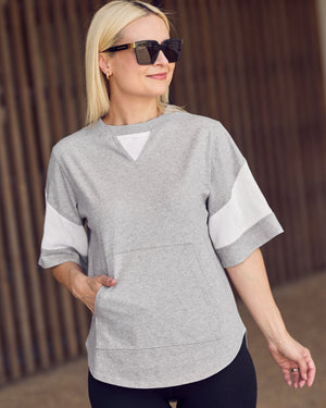 Ari Mesh Tee - Grey T-shirt Avila the label 