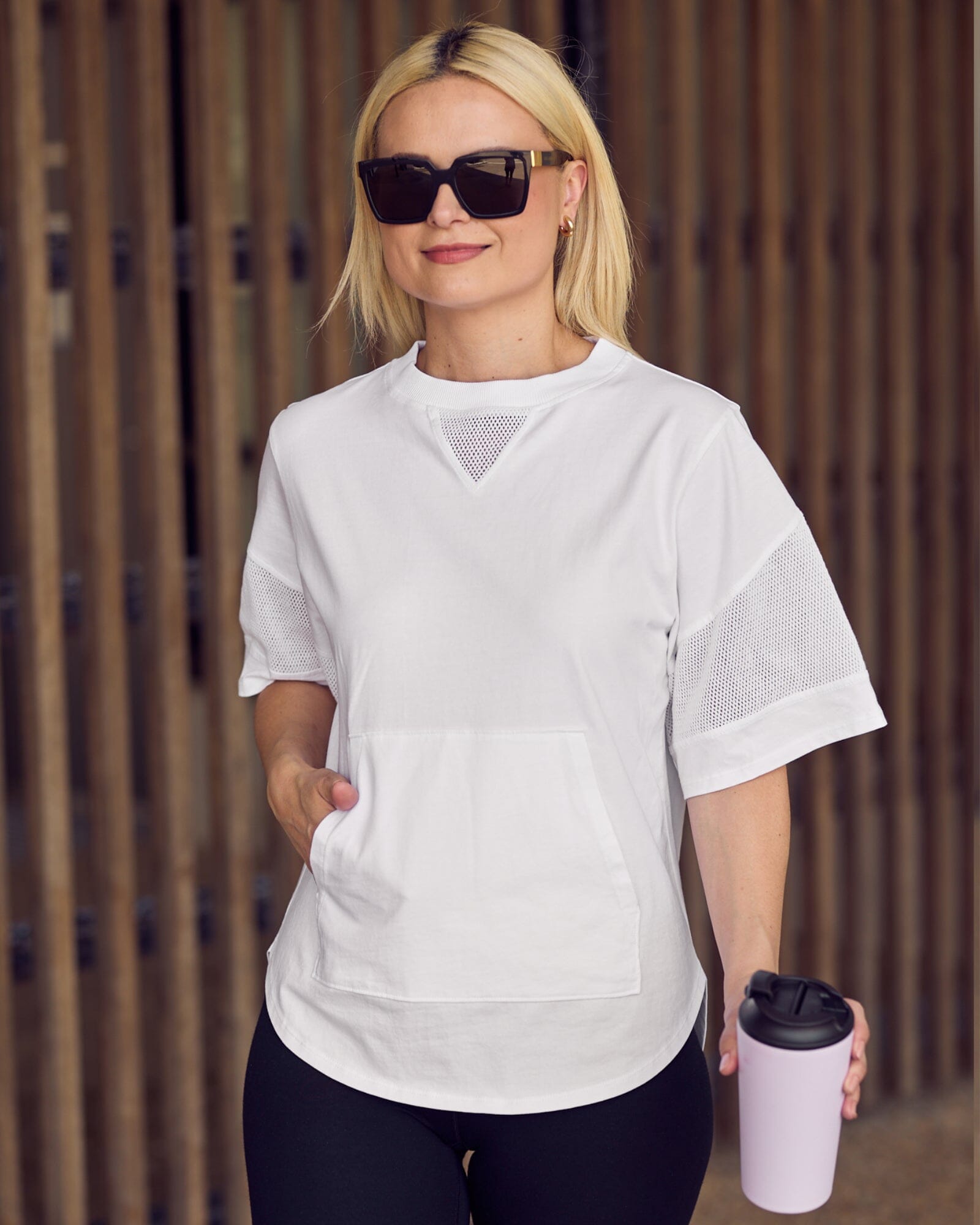 Ari Mesh Tee - White T-shirt Avila the label 