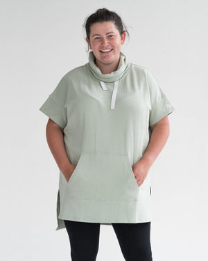 SECONDS - Cowl long top- Sea foam Avila the label L/14 SEA FOAM 
