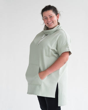 SECONDS - Cowl long top- Sea foam Avila the label 2XL/18 SEA FOAM 