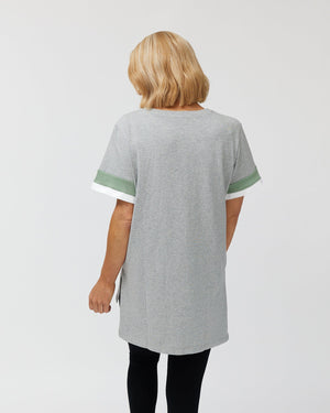 Sports Luxe Tee - Grey Marle T-shirt Avila the label 
