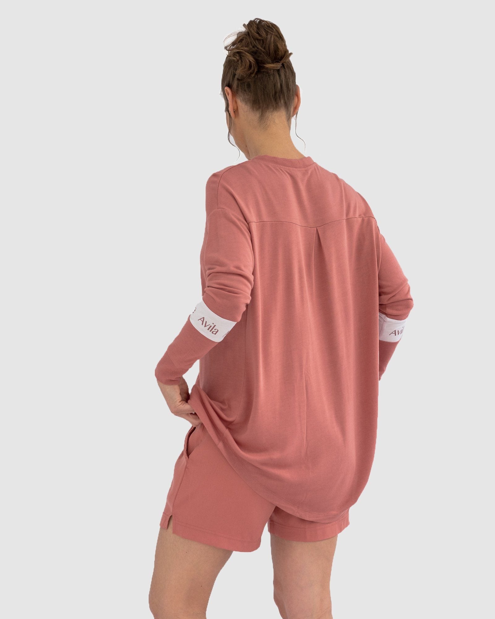 Lightweight long sleeve top - Dusty rose Avila the label 