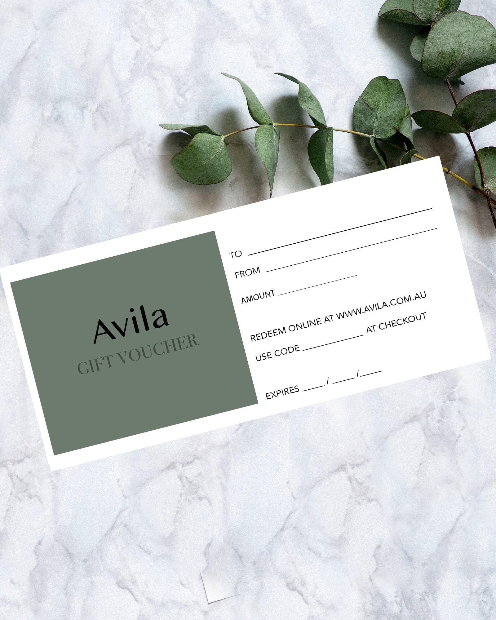 Gift card - Physical voucher Gift Cards Avila the label 